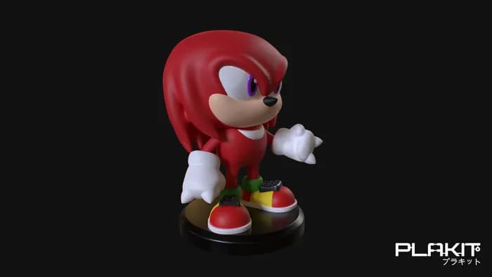 STL - Figura de Knuckles el Echidna render 4
