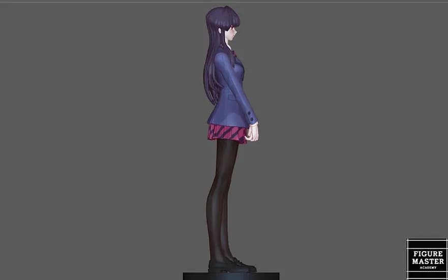 STL - Figura de Komi san render 3