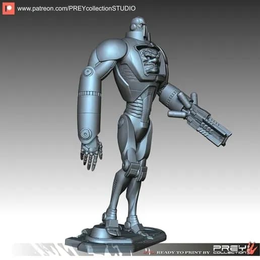 STL - Figura de Krang en armadura