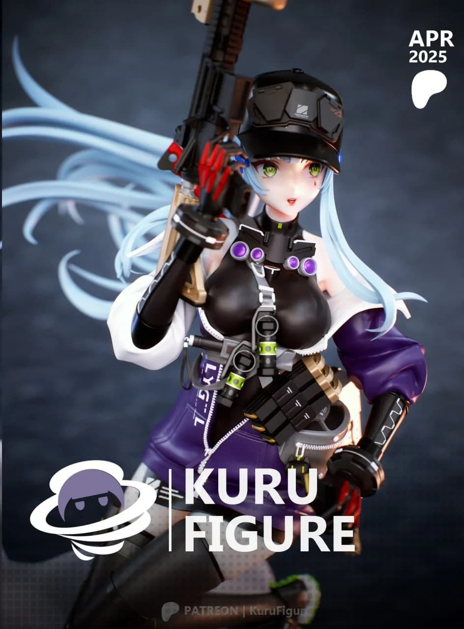 STL - Figura de Kuru de Girls' Frontline