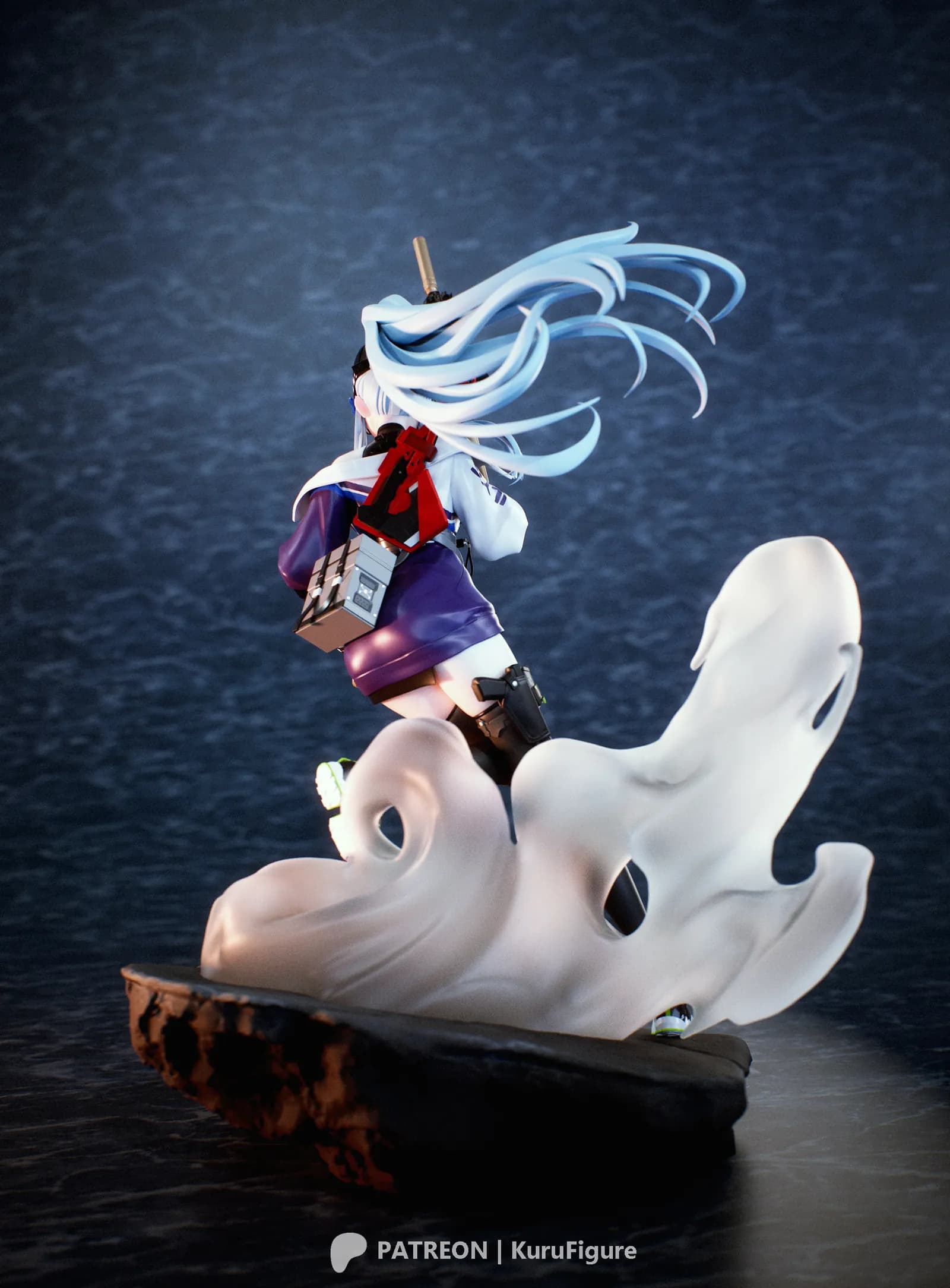 STL - Figura de Kuru de Girls' Frontline render 5
