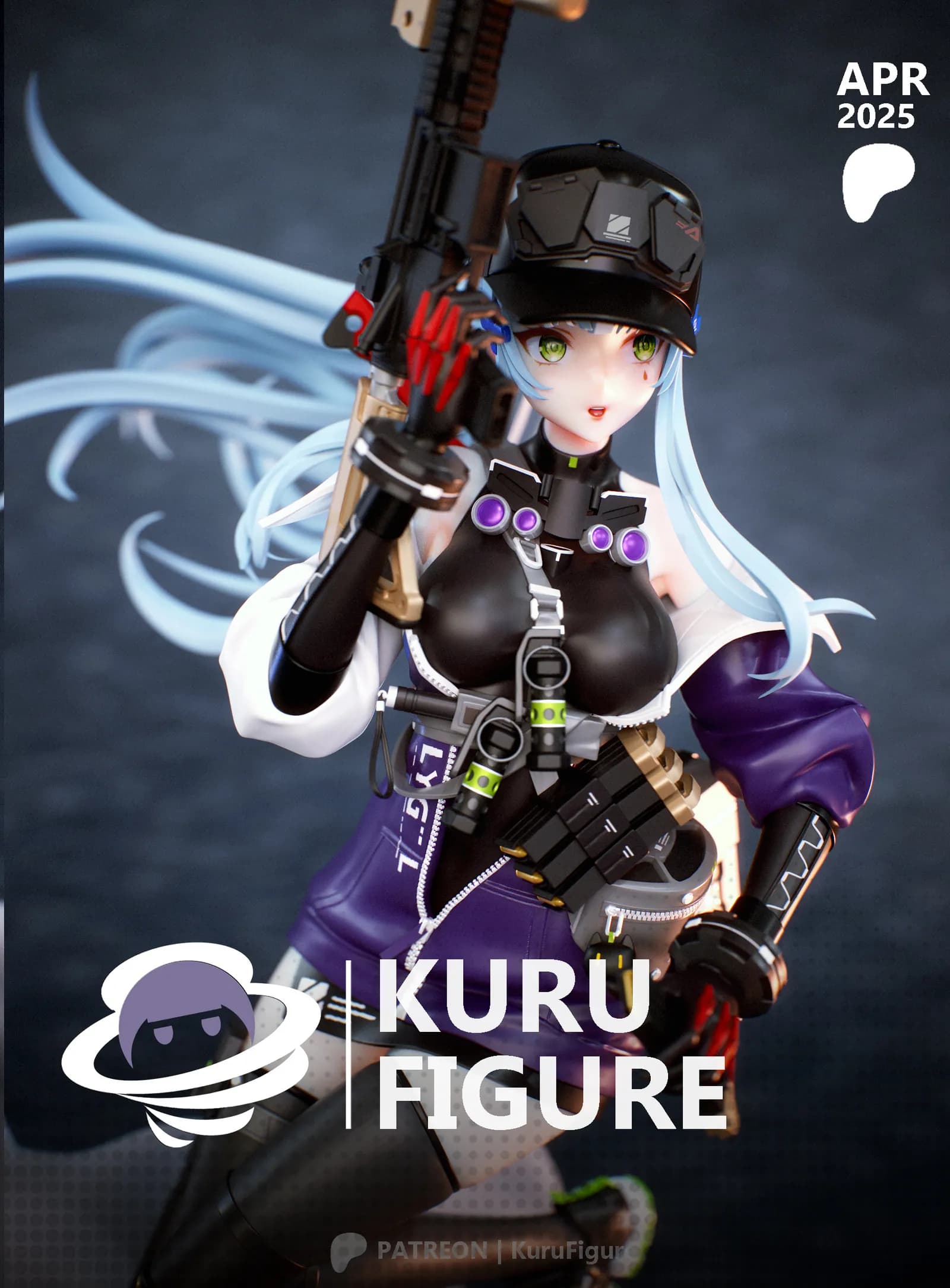 STL - Figura de Kuru de Girls' Frontline