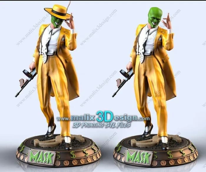 STL - Figura de 'La Máscara' render 2