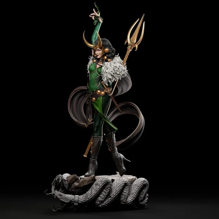STL - Figura de Lady Loki render 3