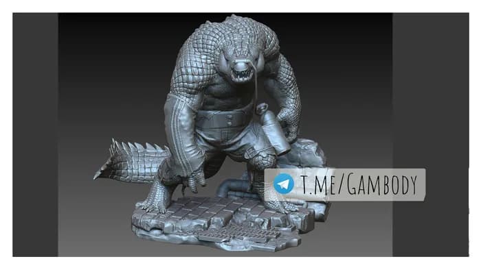 STL - Figura de Leatherhead render 4