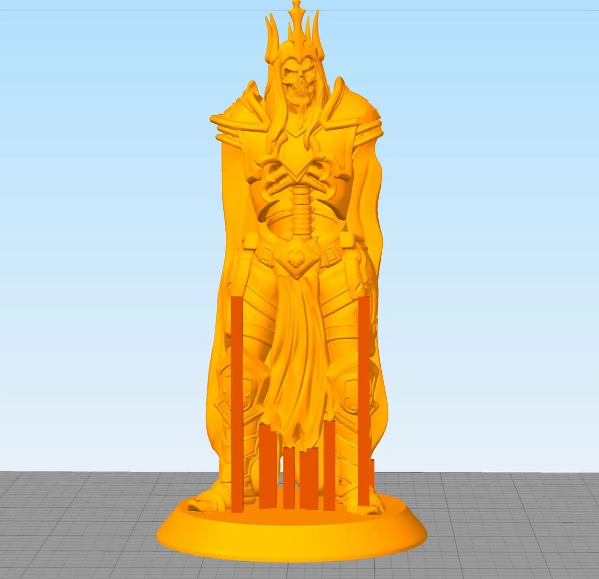 STL - Figura de Leoric Rey Esqueleto render 5