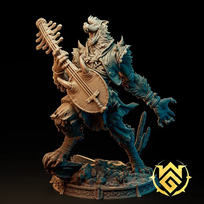STL - Figura de licántropo bardo
