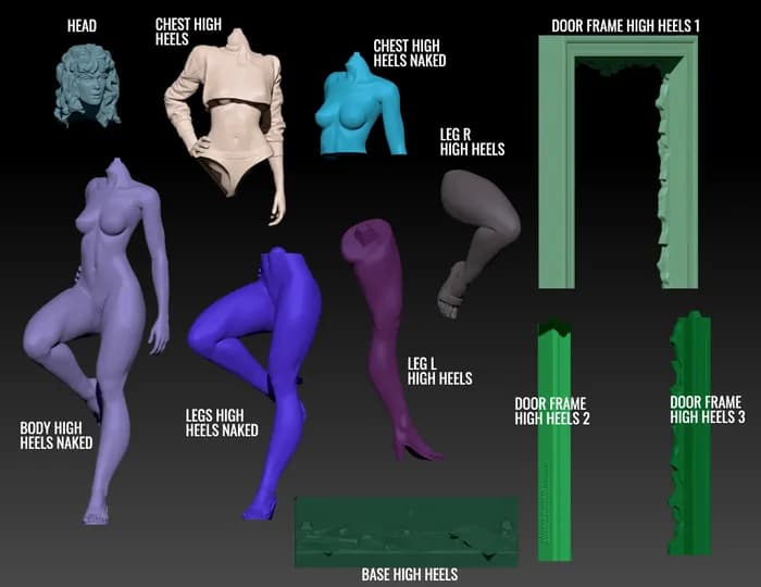 STL - Figura de Lisa de Weird Science