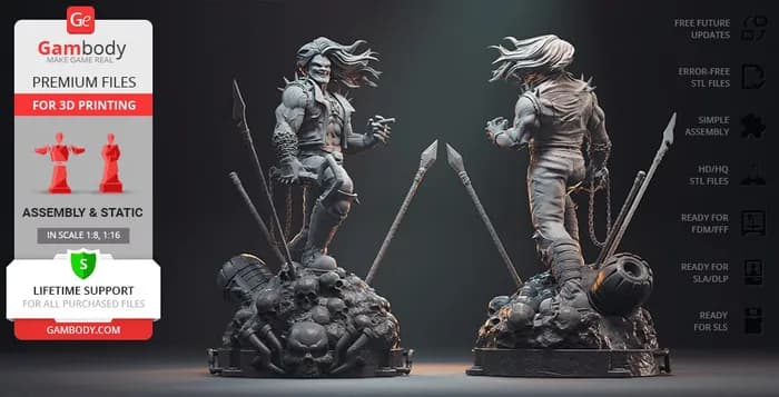 STL - Punk Style Lobo Figure