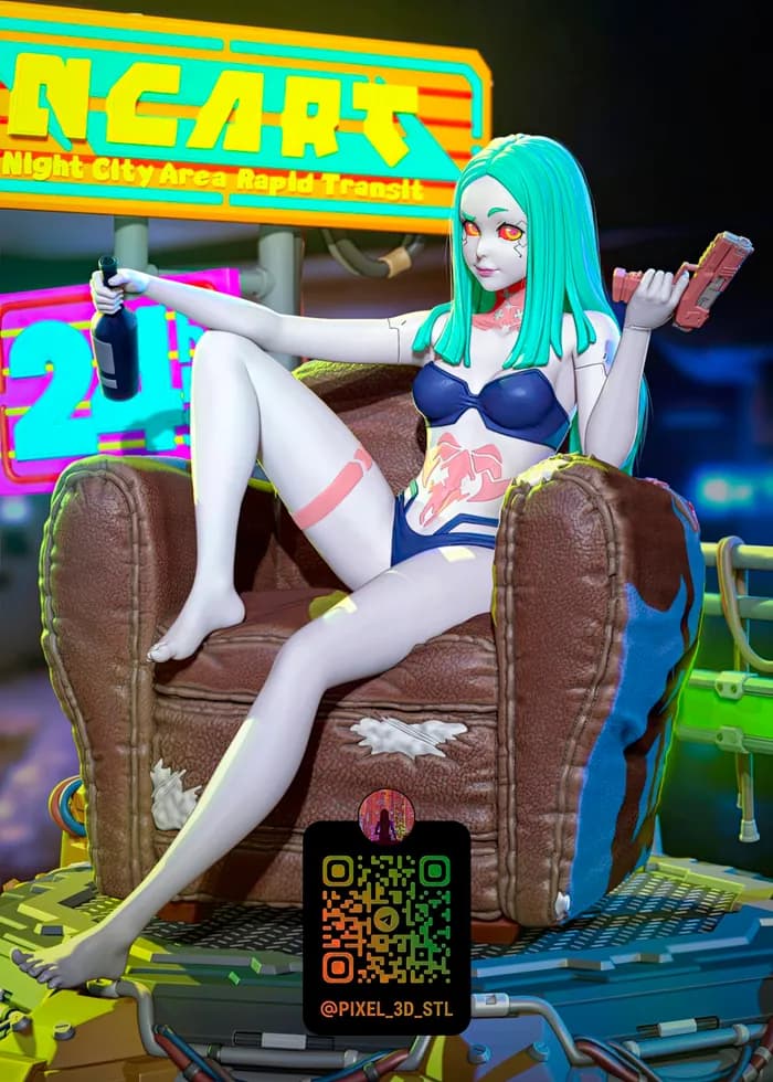 STL - Figura de Lucy de Cyberpunk