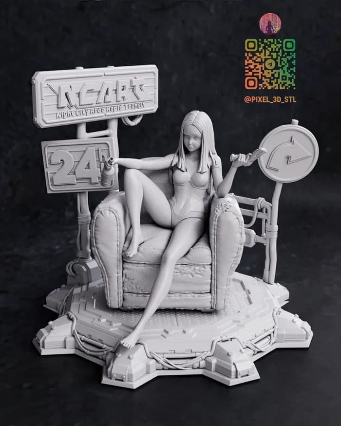 STL - Figura de Lucy de Cyberpunk