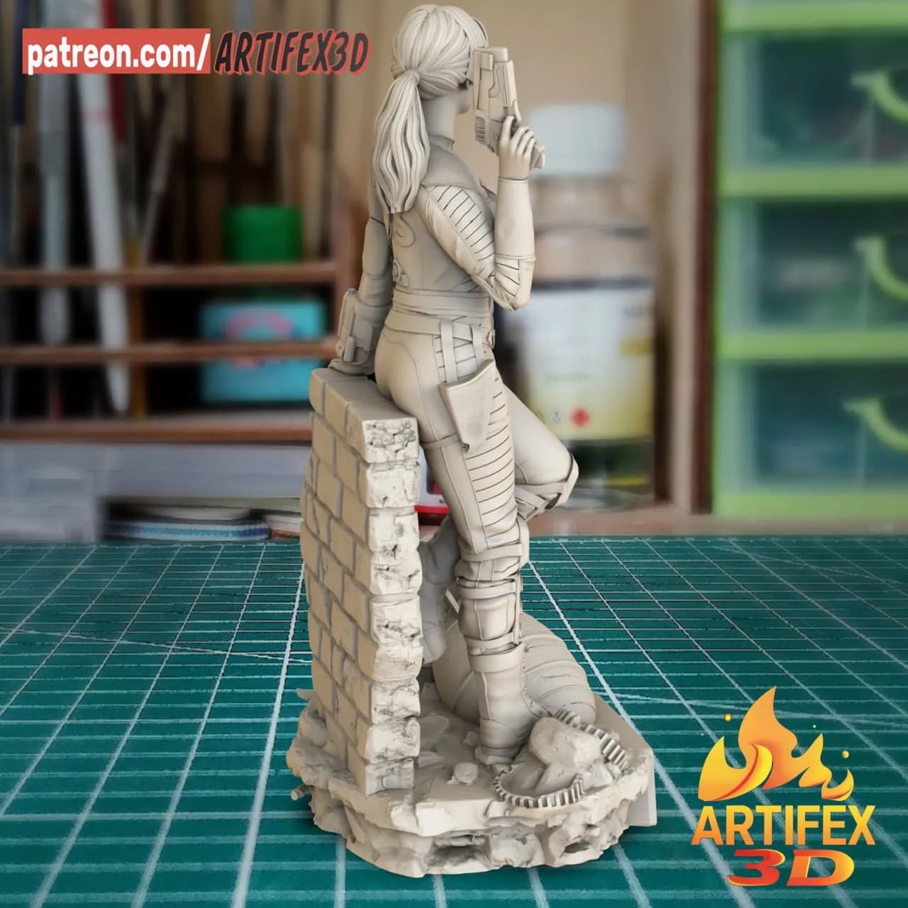 STL - Figura de Lucy de Fallout render 2