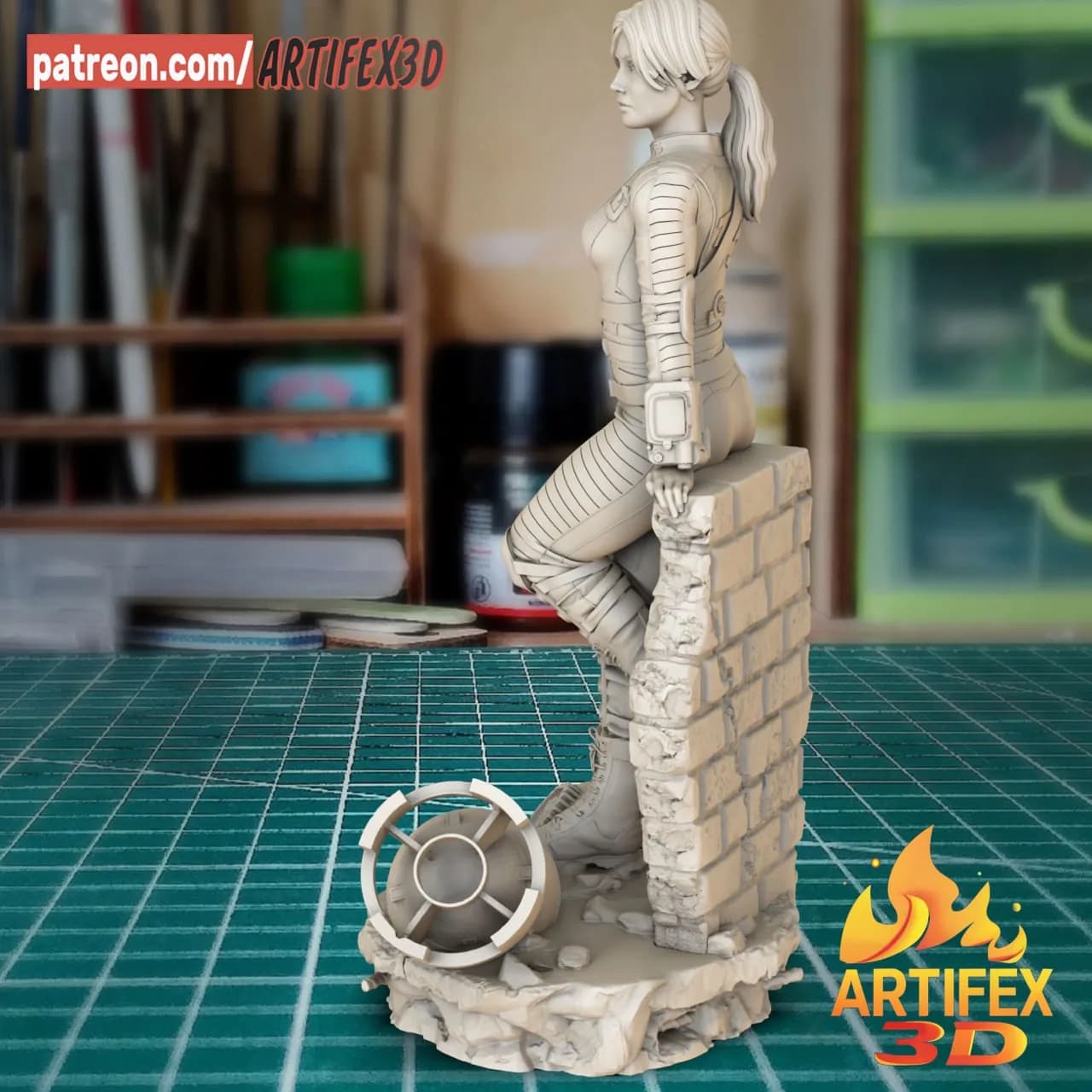 STL - Figura de Lucy de Fallout render 4