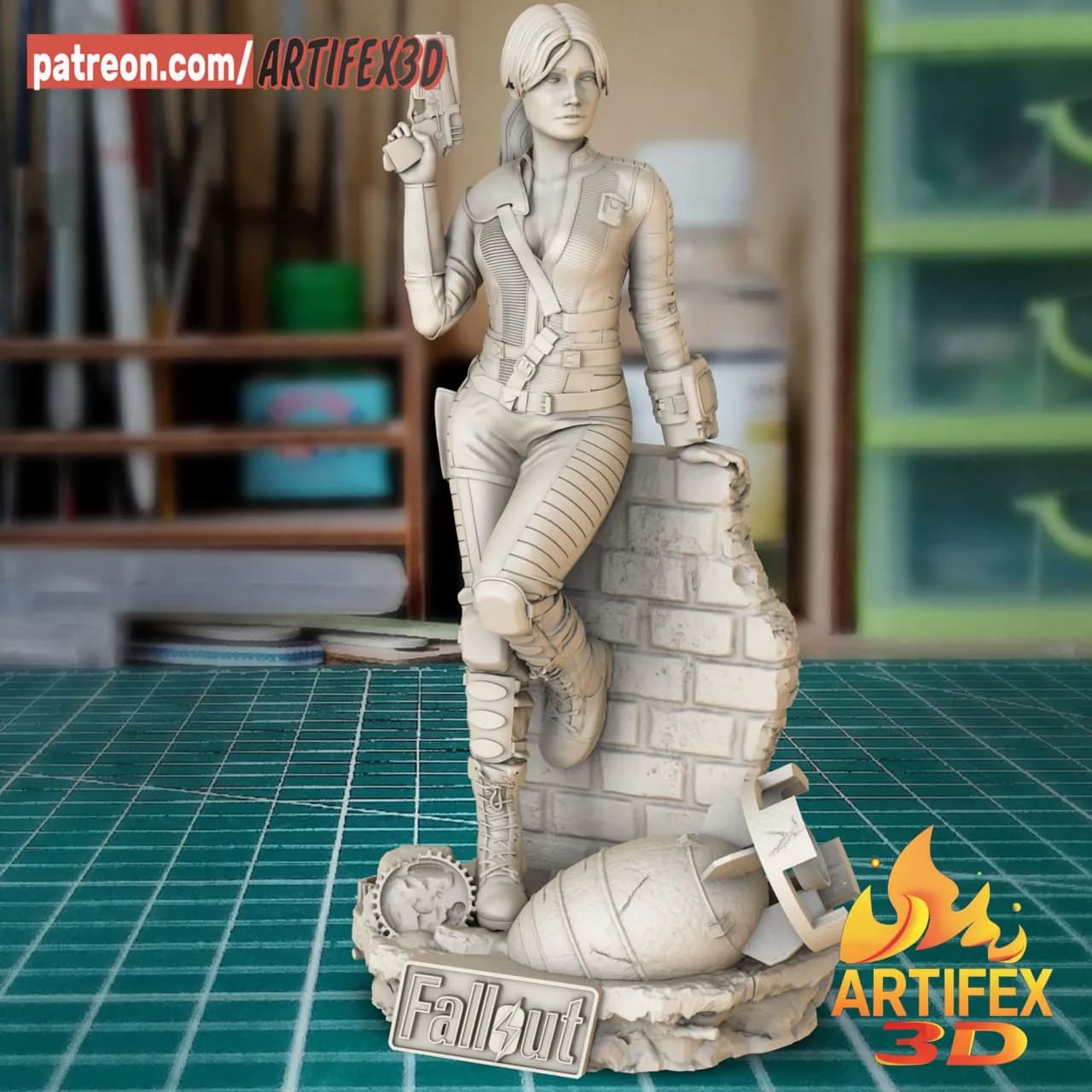 STL - Figura de Lucy de Fallout render 5