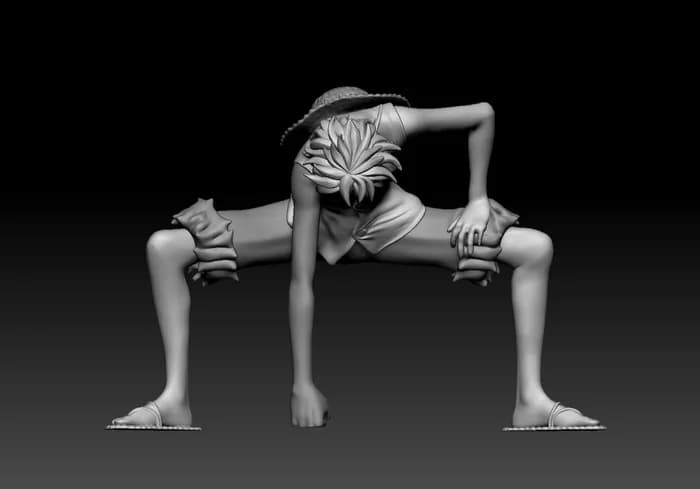 STL - Figura de Luffy Gear 2