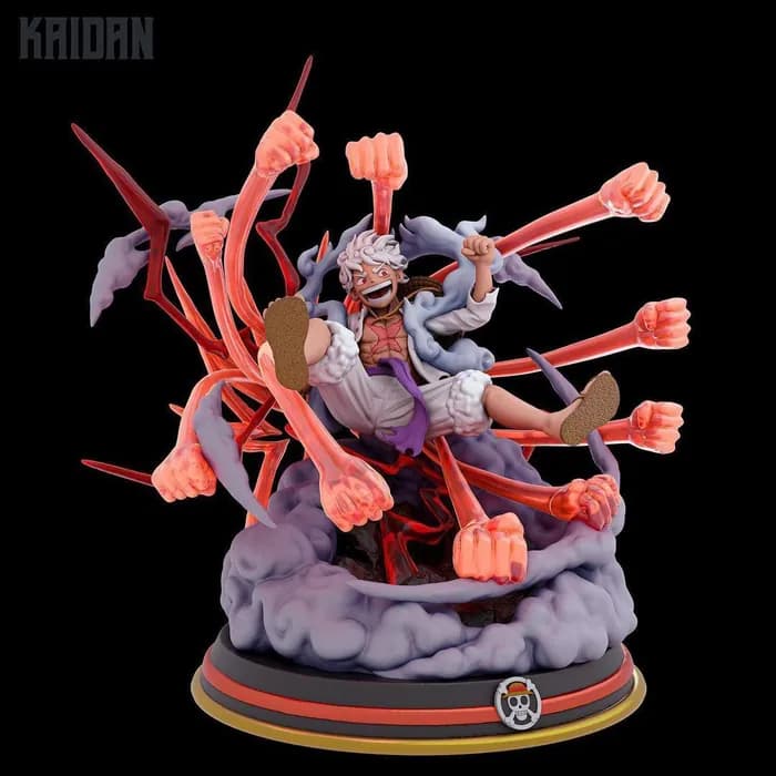 STL - Figura de Luffy Gear 5 4