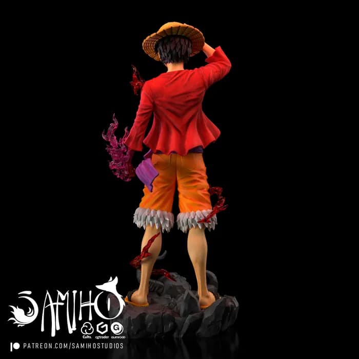 STL - Figura De Luffy Gear 5 5 render 2
