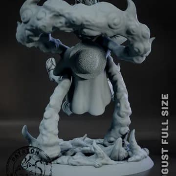 STL - Figura de Luffy Gear 5 6 render 4