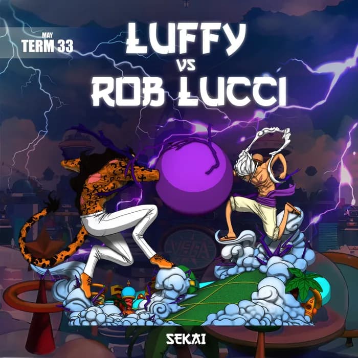 STL - Figura de Luffy vs Rob Lucci 2