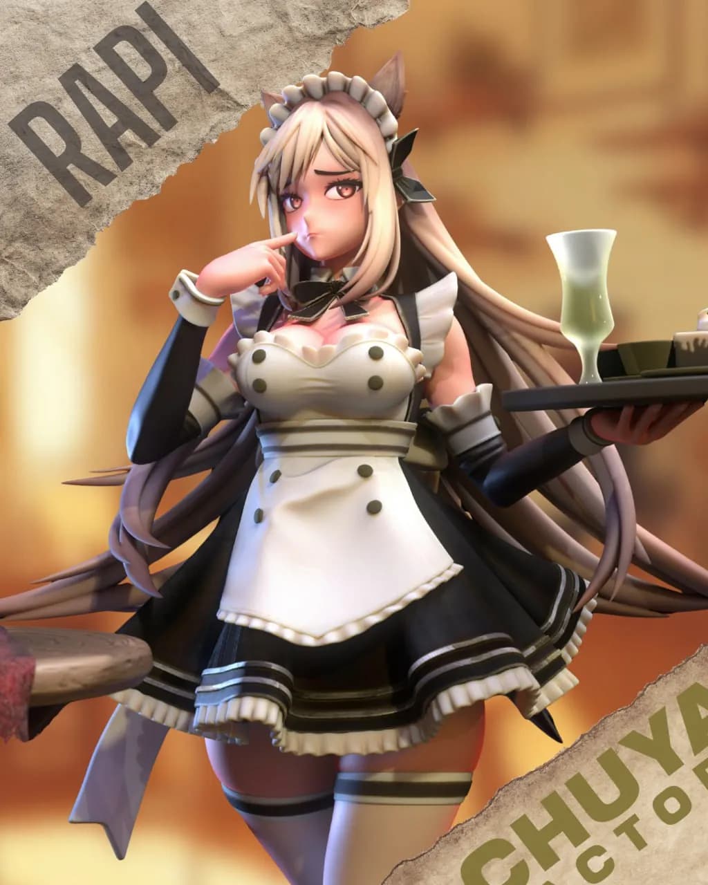 STL - Figura de Maid Café
