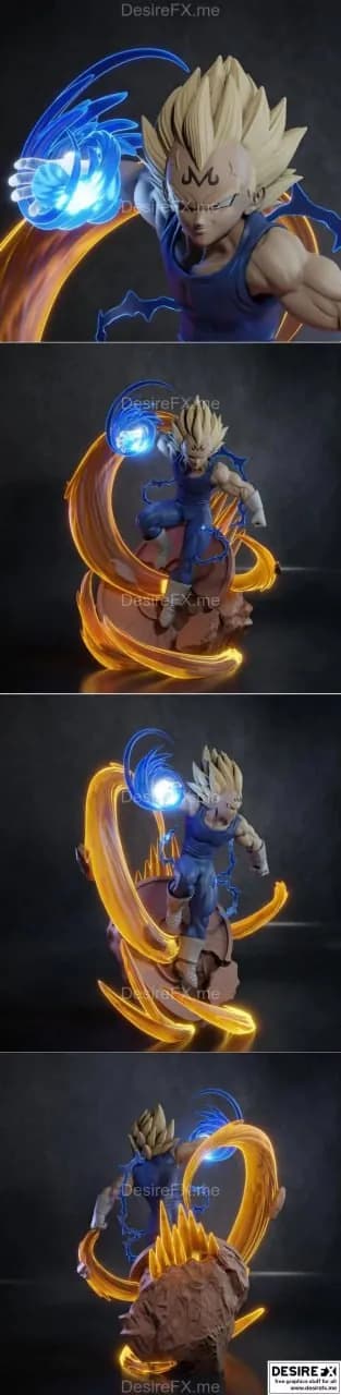 STL - Figura de Majin Vegeta
