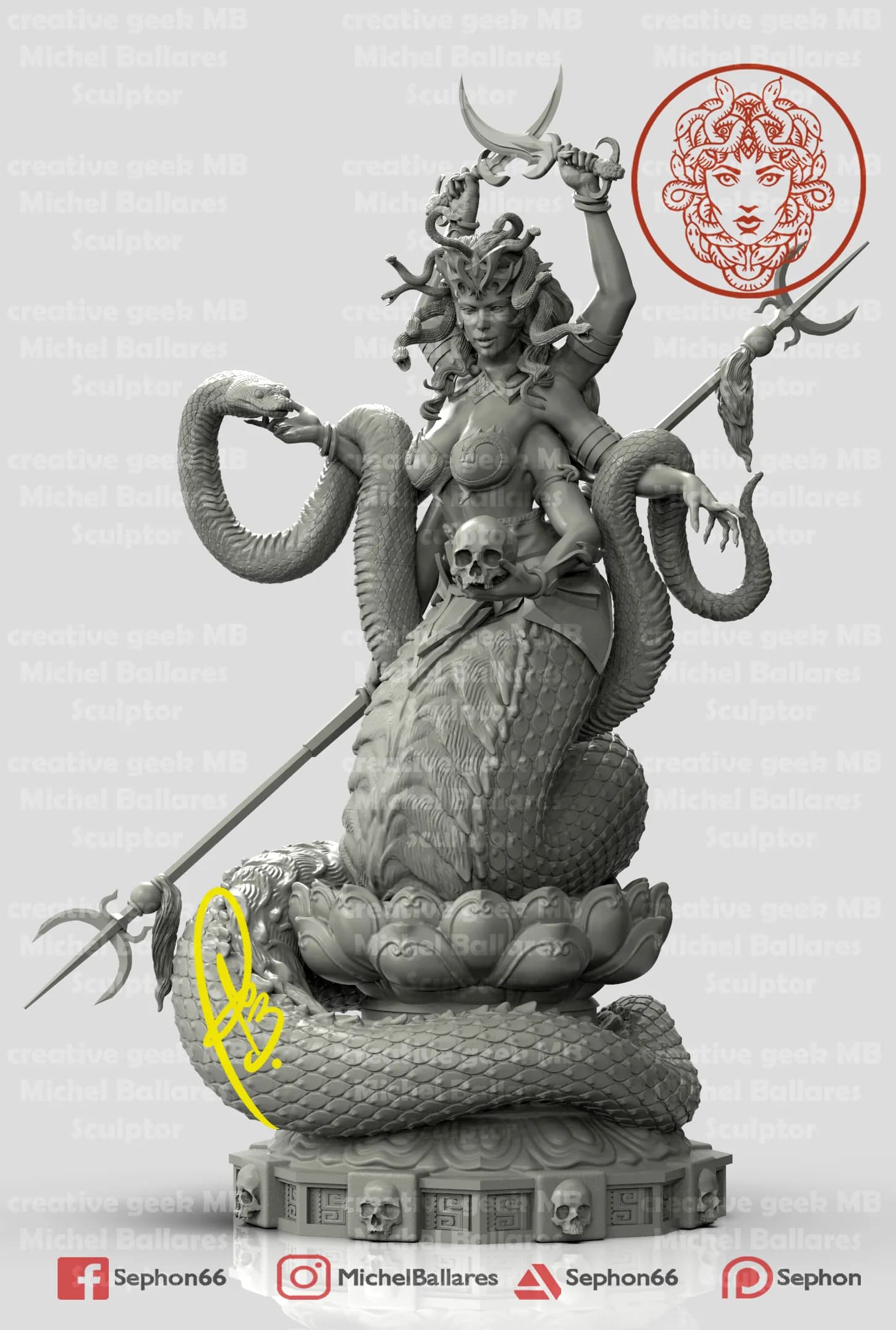 STL - Figura de Marilith