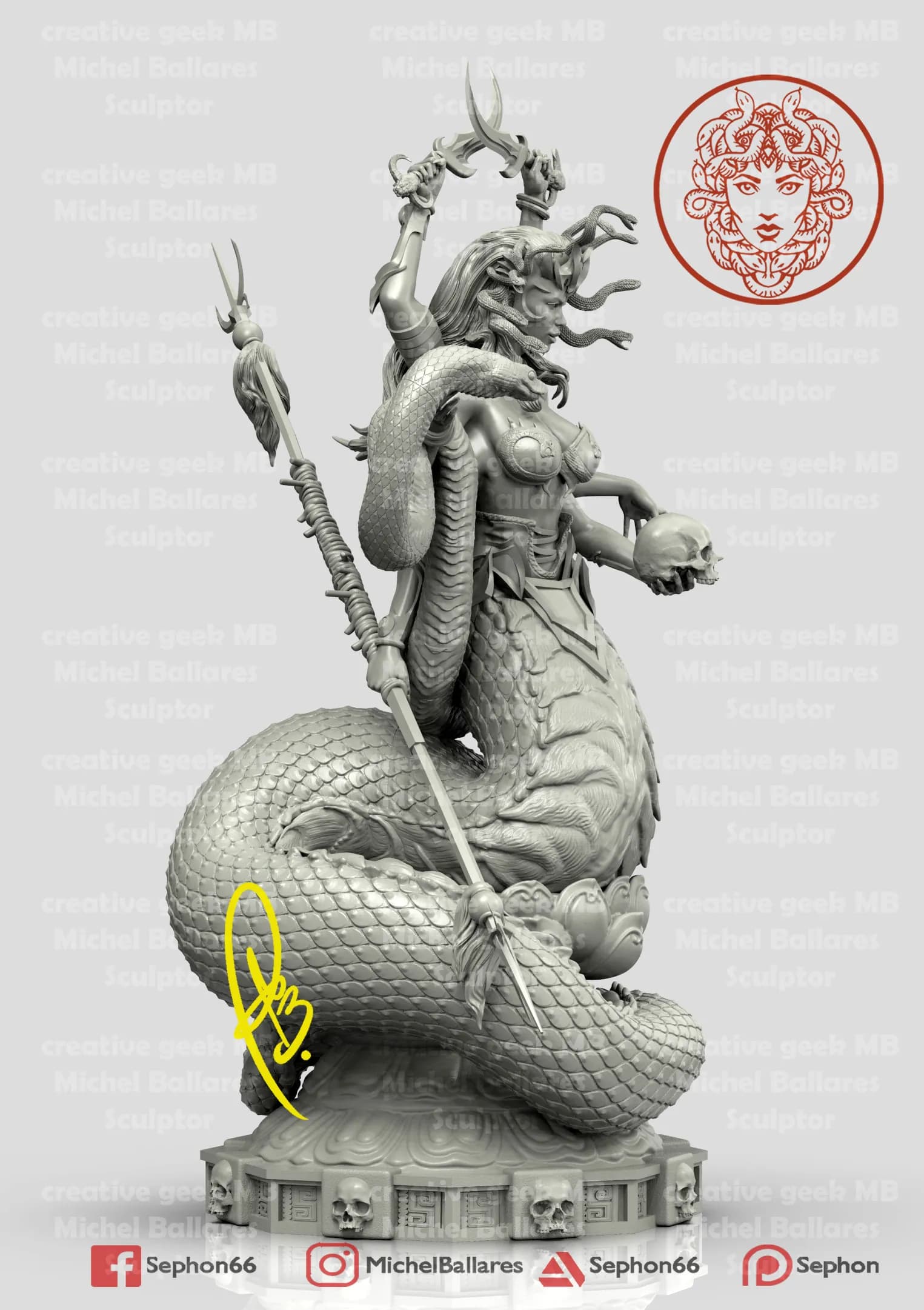 STL - Figura de Marilith