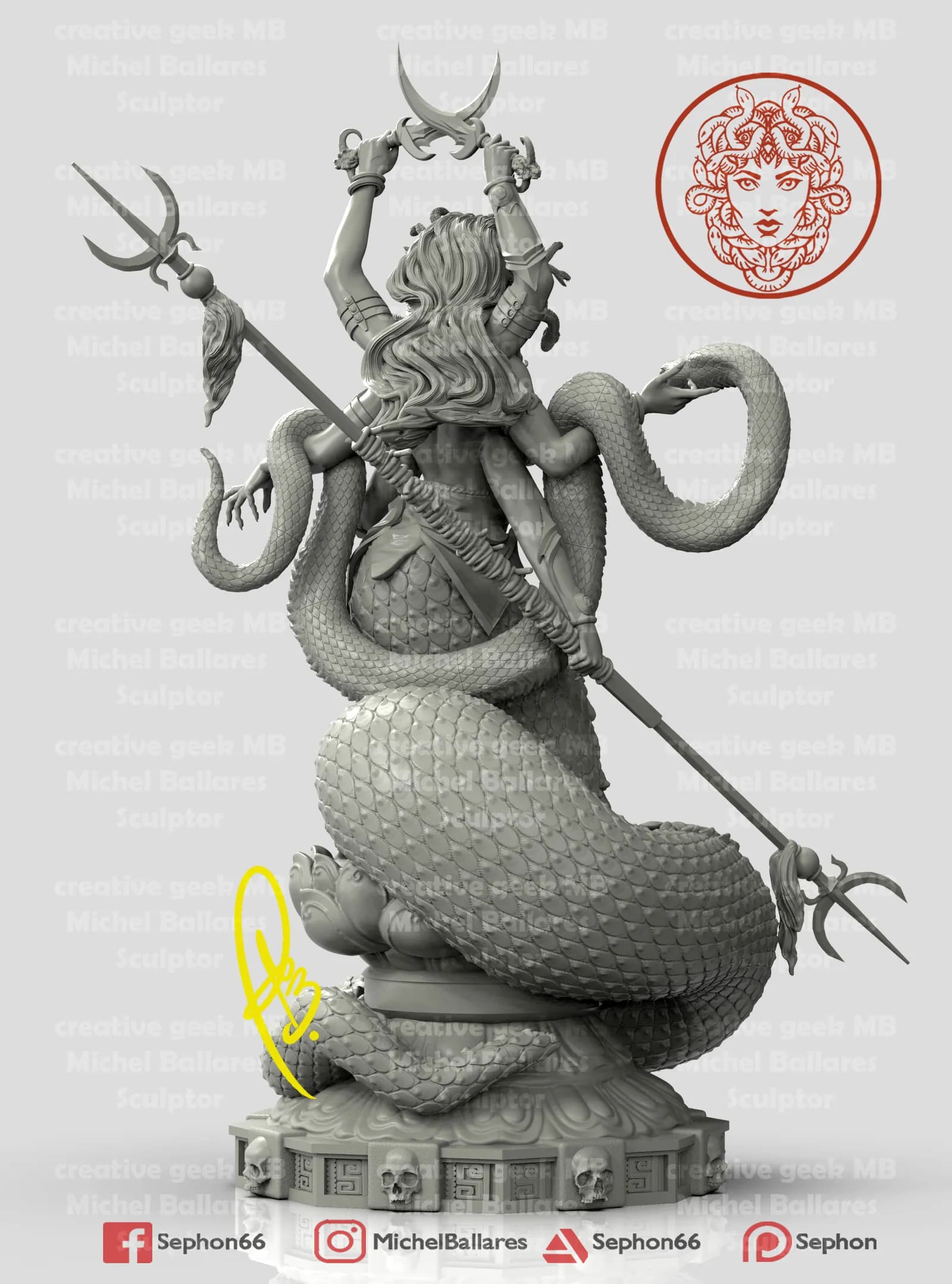 STL - Figura de Marilith