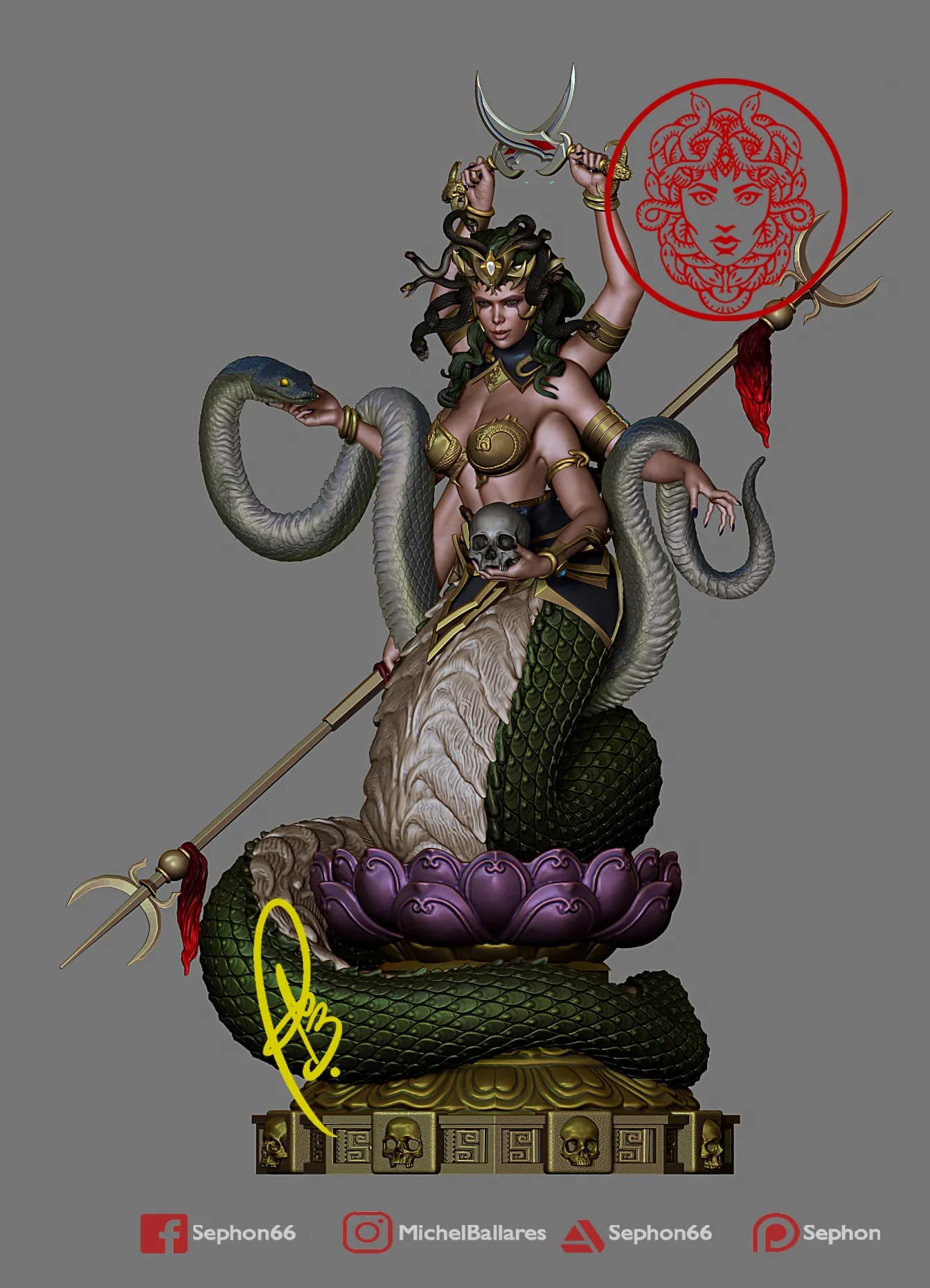 STL - Figura de Marilith