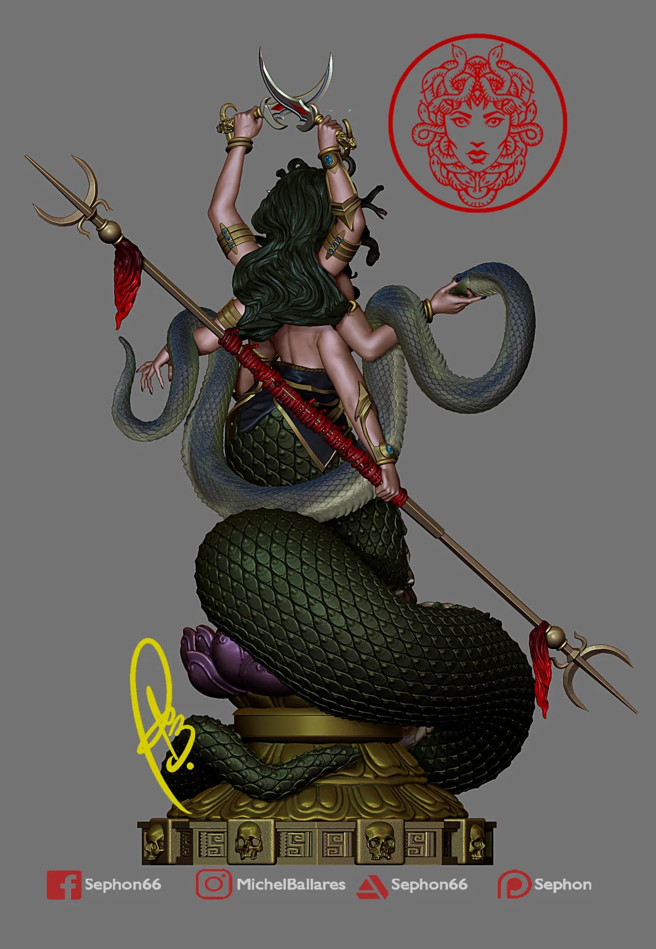 STL - Figura de Marilith