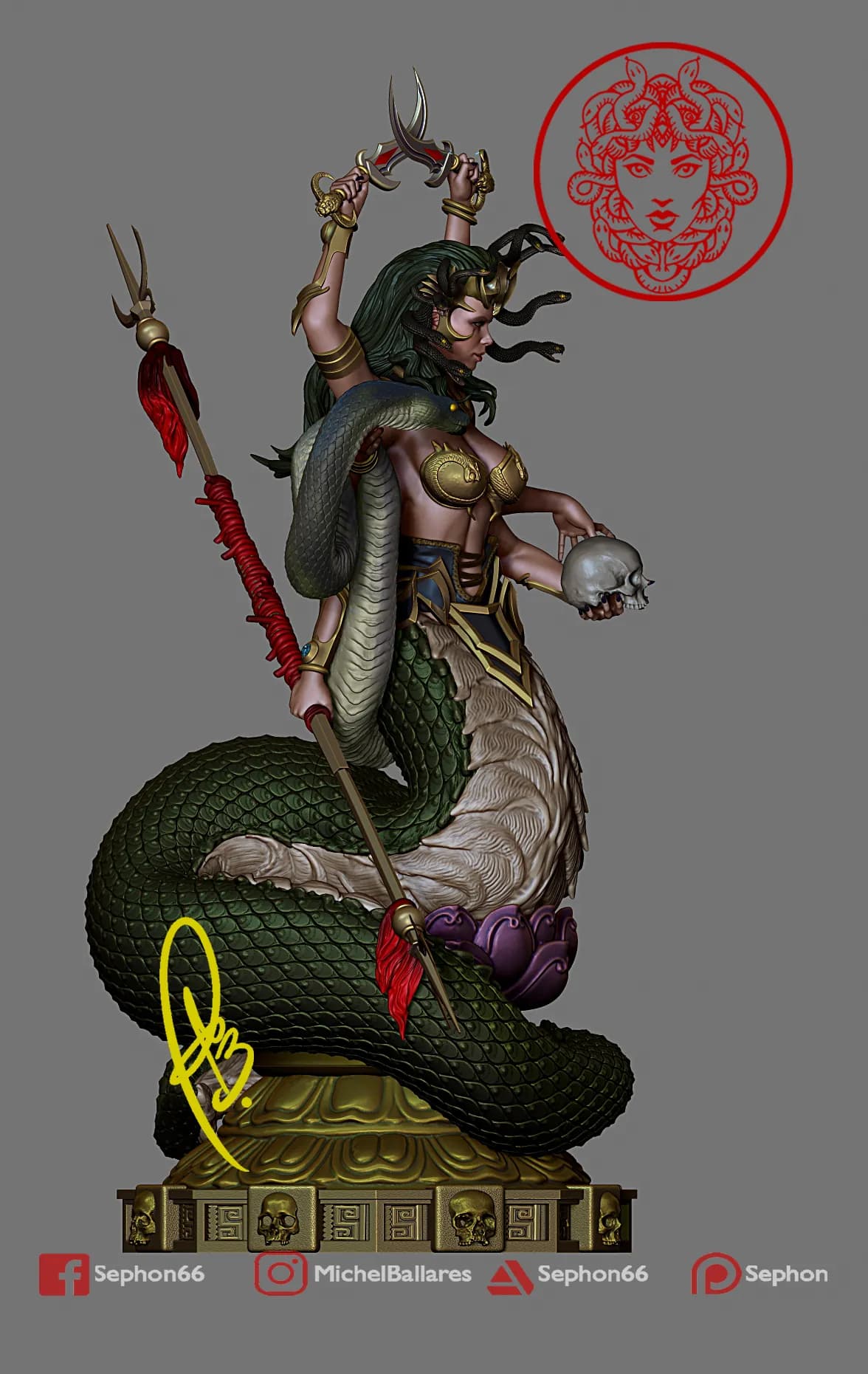 STL - Figura de Marilith