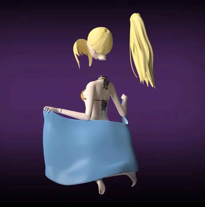 STL - Figura de Marin Kitagawa render 3