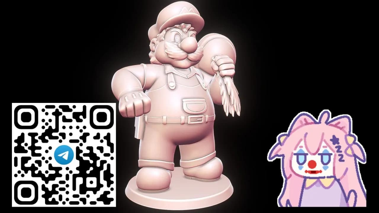 STL - Figura de Mario fontanero