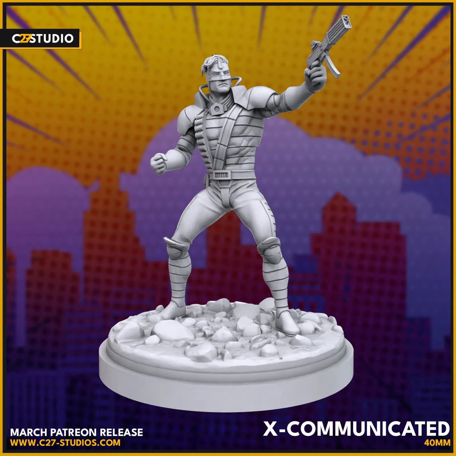 STL - Figura de Maverick estilo cómic render 4