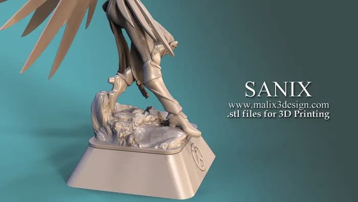 STL - Figura de Mercy de Overwatch