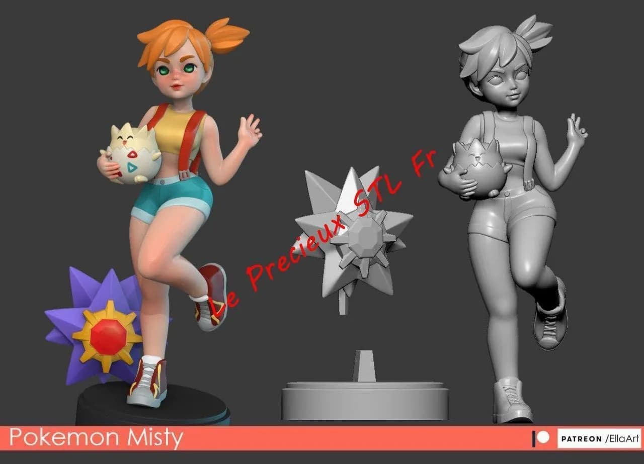 STL - Figura de Misty de Pokémon 2