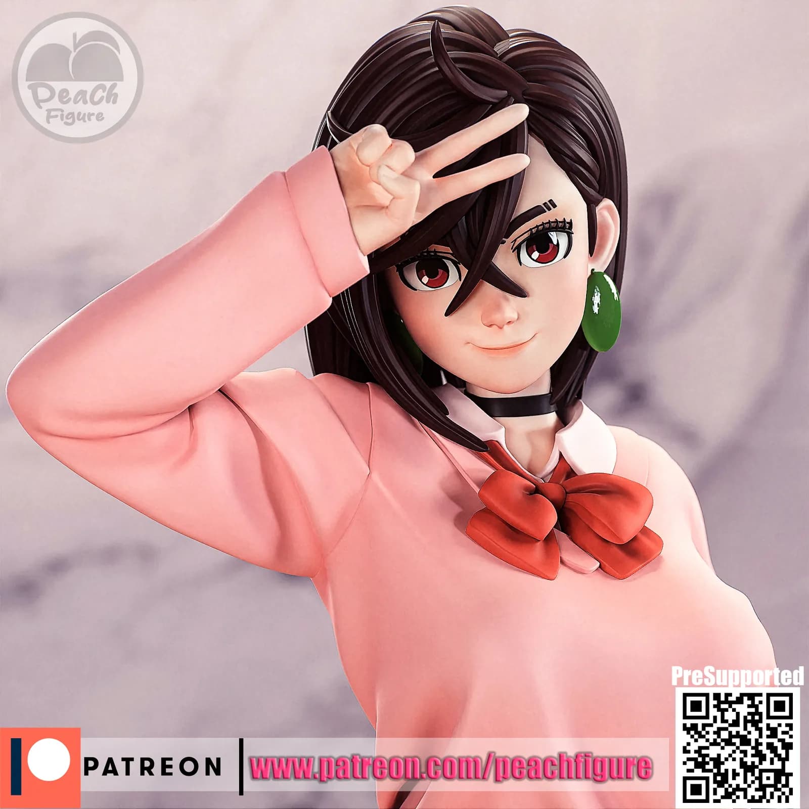 STL - Figura de Momo Ayase de Dandadan