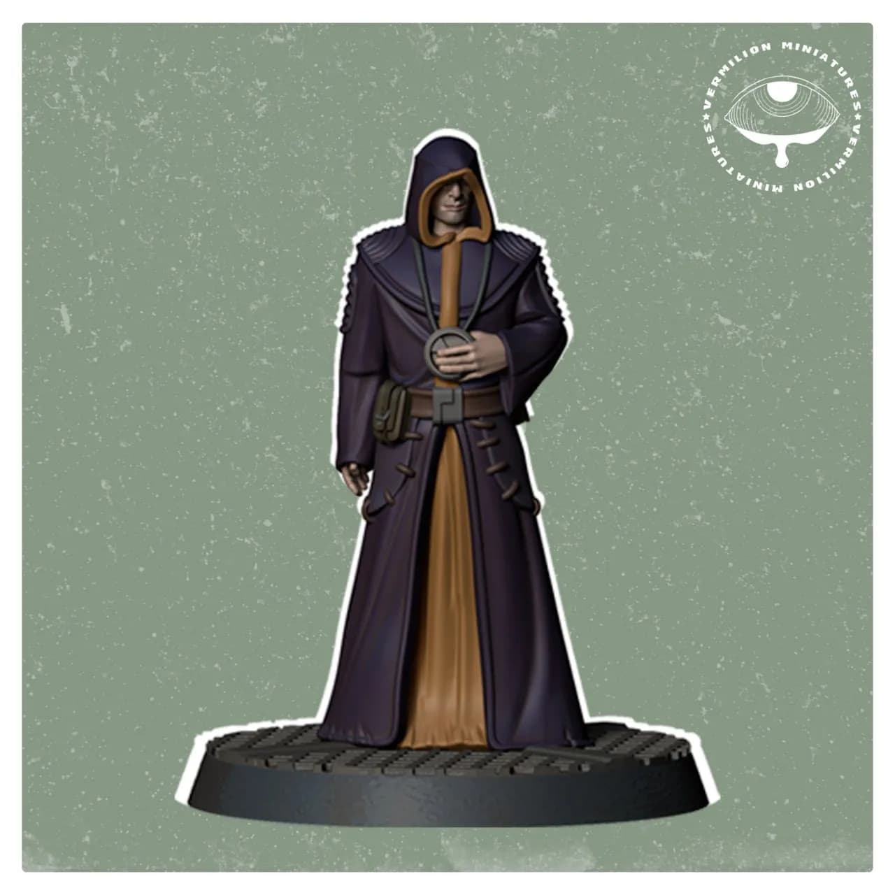 STL - figura de monje con túnica