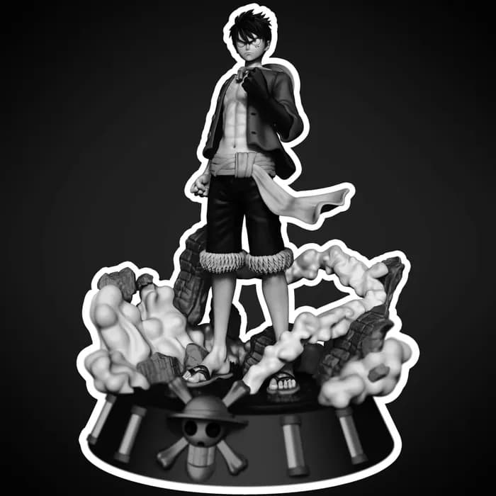 STL - Figura de Monkey D. Luffy 3