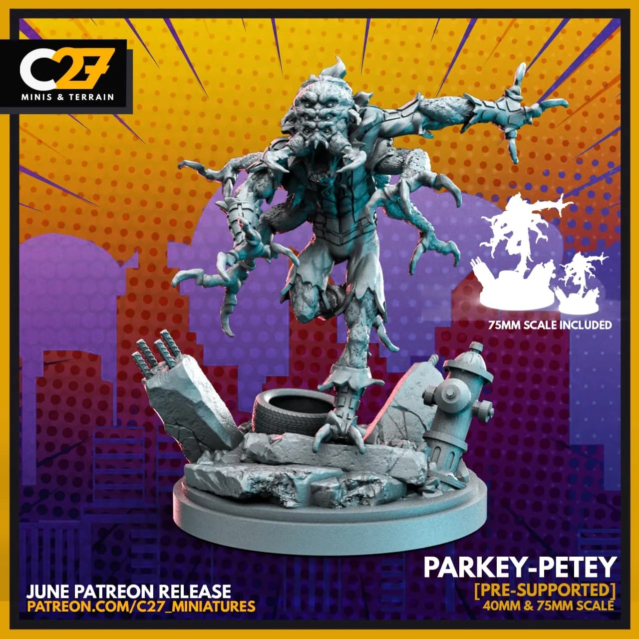 STL - Figura de monstruo Parkey Petey