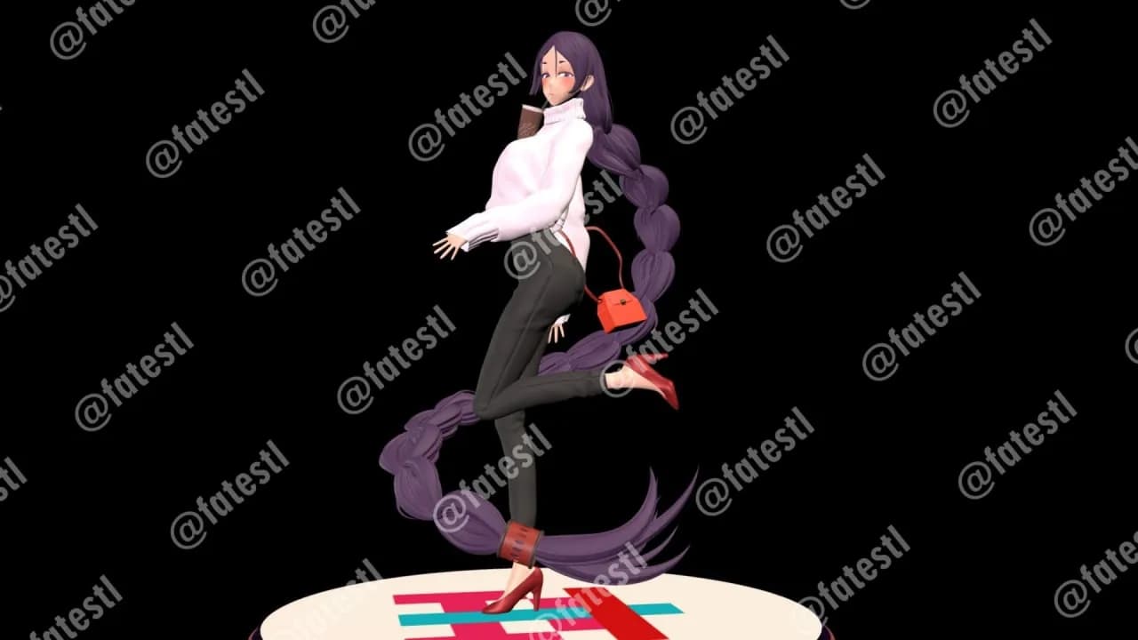 STL - figura de mujer joven