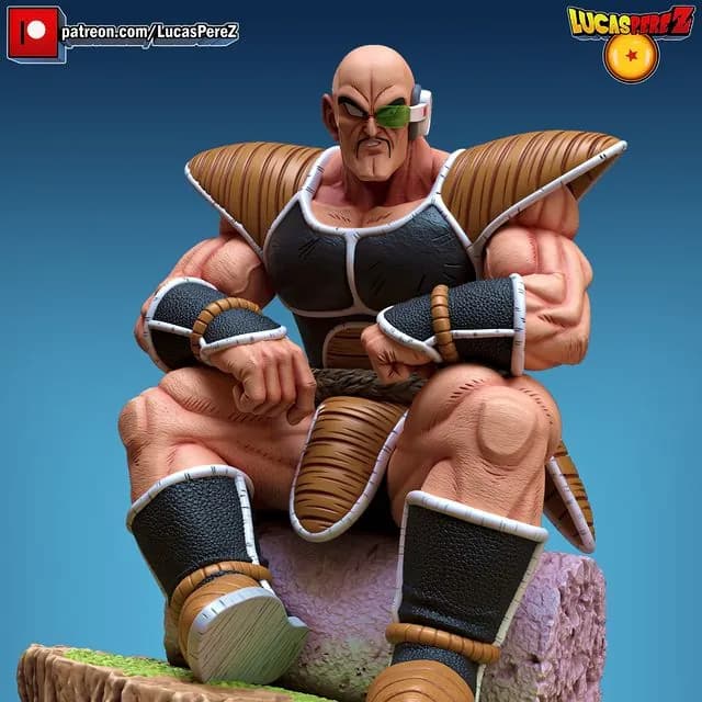 STL - Figura de Nappa de Dragon Ball Z render 2
