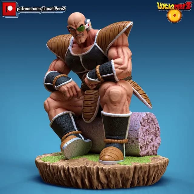 STL - Figura de Nappa de Dragon Ball Z render 3