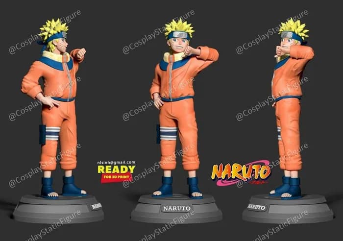 STL - Figura de Naruto Uzumaki 3
