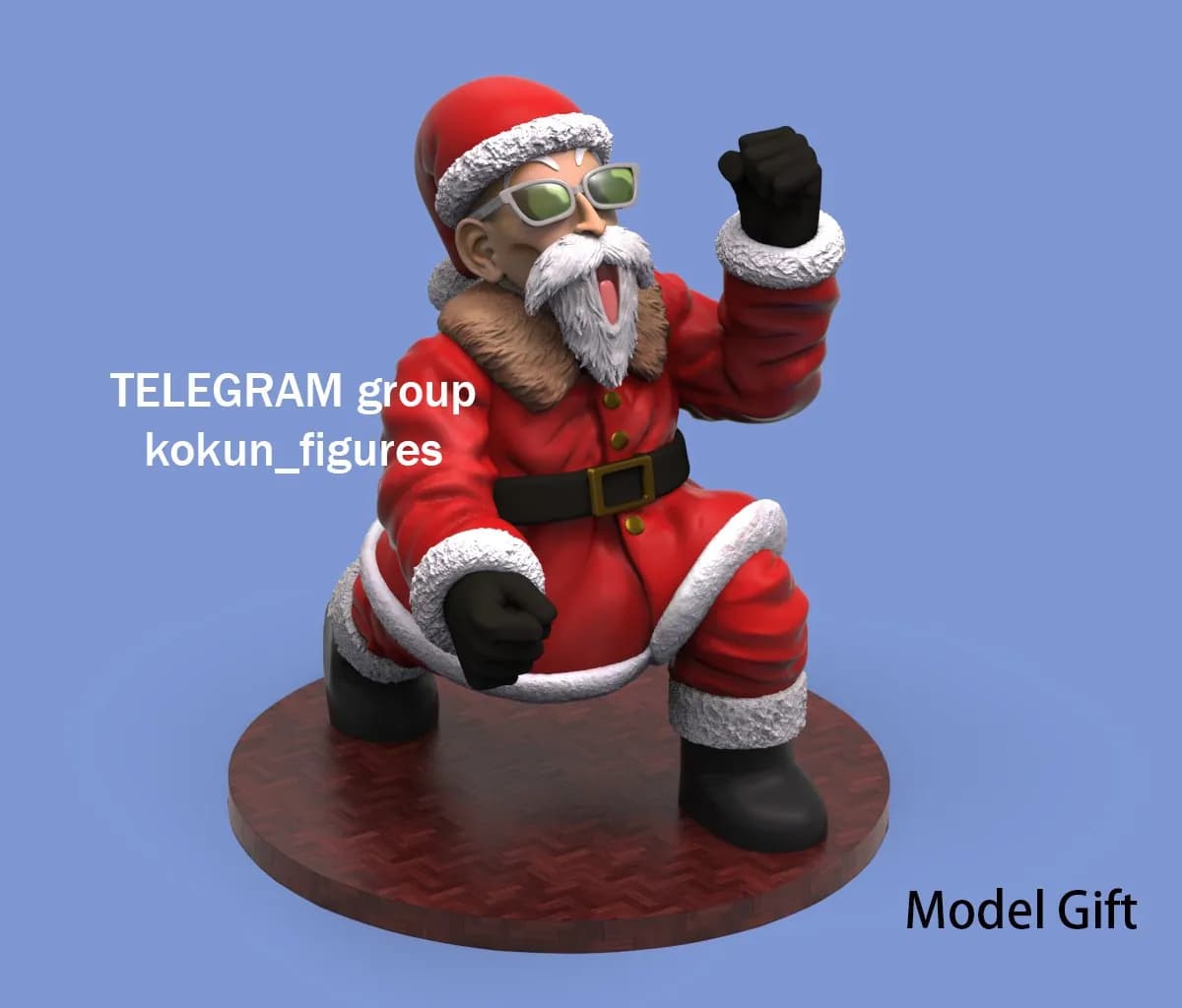STL - Figura de Navidad de Master Roshi