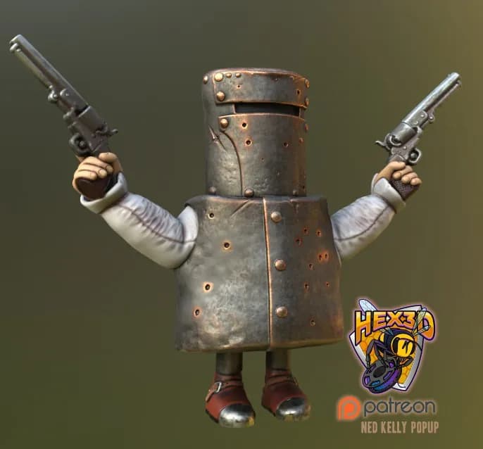 STL - Figura de Ned Kelly