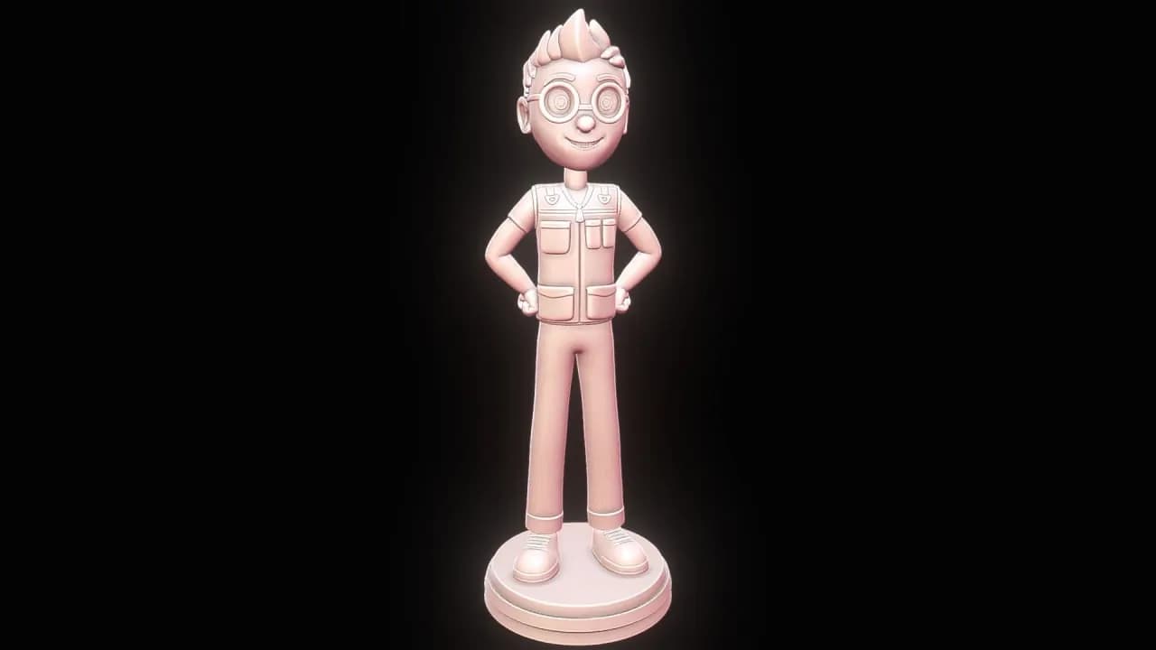 STL - Figura de niño explorador