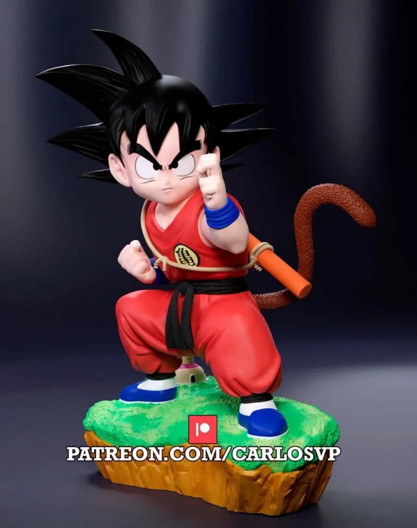 STL - Figura de niño Goku estilo anime