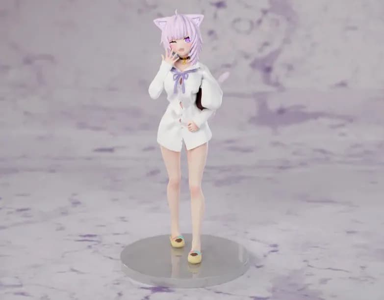 STL - figura de Okayu Nekomata