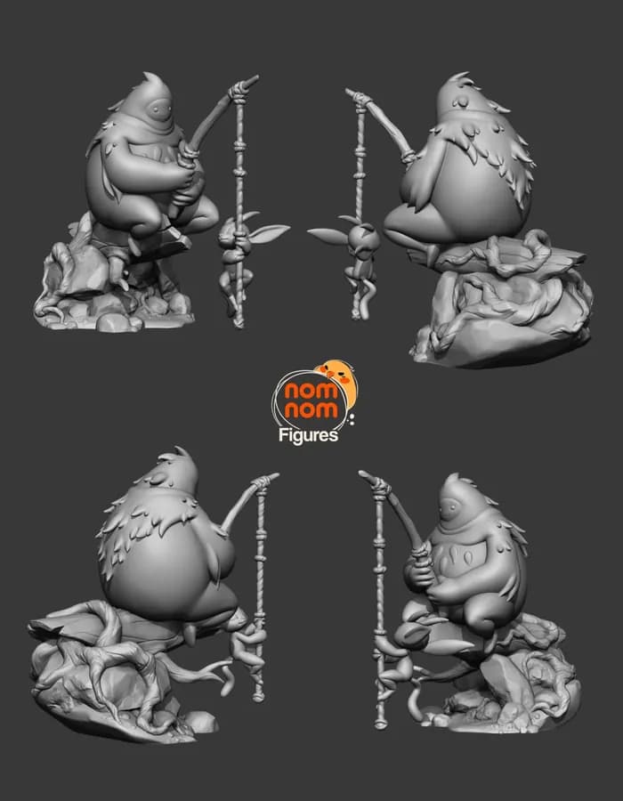STL - Figura de Ori y Naru render 2